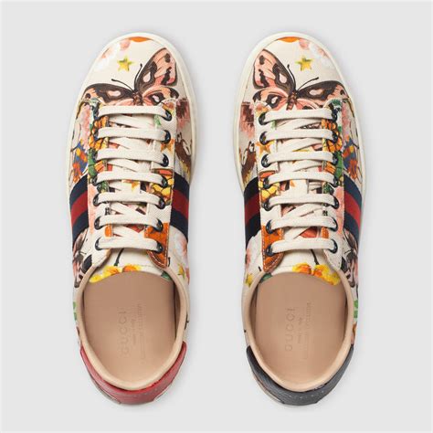 gucci garden ace sneakers|gucci ace embroidered sneaker.